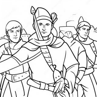 Pagina Para Colorir Do Robin Hood Com Os Homens Alegres 30739-27586