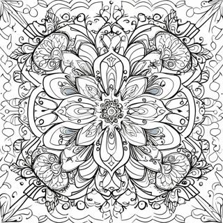 Pagina Para Colorir Do Design Colorido De Caleidoscopio 30779-27618