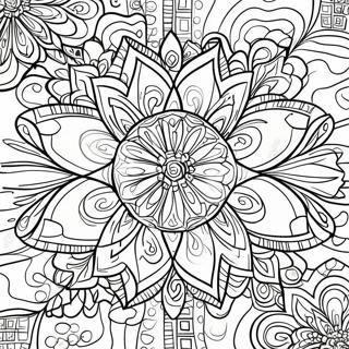 Pagina Para Colorir Do Design Colorido De Caleidoscopio 30779-27620