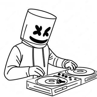 Dj Marshmello Páginas Para Colorir