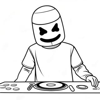 Pagina Para Colorir Do Dj Marshmello 30788-27622