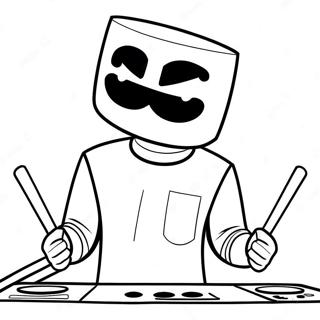 Pagina Para Colorir Do Dj Marshmello 30788-27623