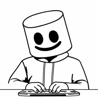 Pagina Para Colorir Do Dj Marshmello 30788-27624