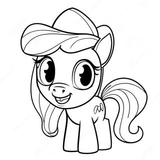 Pagina Para Colorir Da Applejack Com Um Grande Sorriso 30819-27649