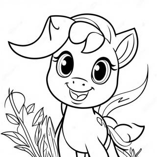 Pagina Para Colorir Da Applejack Com Um Grande Sorriso 30819-27650