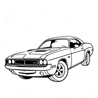 Pagina Para Colorir Do Dodge Challenger Classico 30839-27665