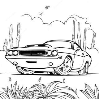 Pagina Para Colorir Do Dodge Challenger Classico 30839-27667