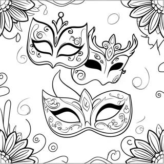 Pagina Para Colorir De Mascaras De Masquerade 30878-27695