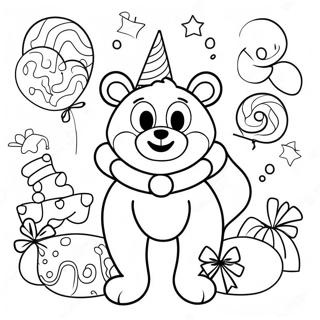 Pagina Para Colorir De Celebracao Do 10o Aniversario Feliz 30898-27711