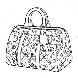 Pagina Para Colorir De Bolsa Da Louis Vuitton 30909-27723