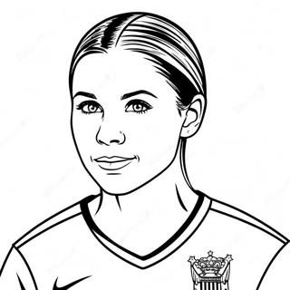 Pagina Para Colorir Da Estrela Do Futebol Alex Morgan 30969-27769