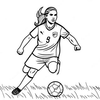 Pagina Para Colorir Da Estrela Do Futebol Alex Morgan 30969-27770