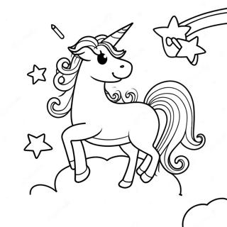 Pagina Para Colorir Do Unicornio Sonhador No Ceu 31059-27841