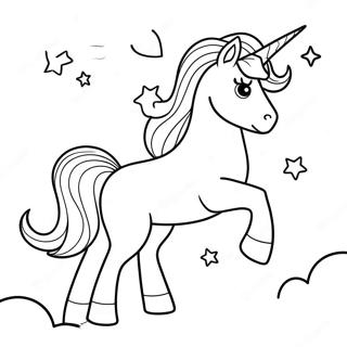 Pagina Para Colorir Do Unicornio Sonhador No Ceu 31059-27844