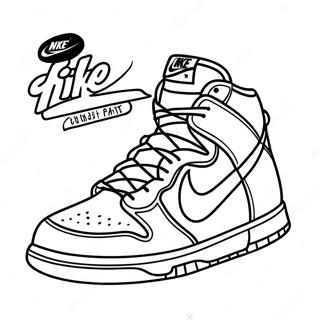 Pagina Para Colorir De Tenis Nike Dunk 31098-27871