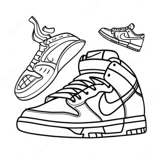 Pagina Para Colorir De Tenis Nike Dunk 31098-27872