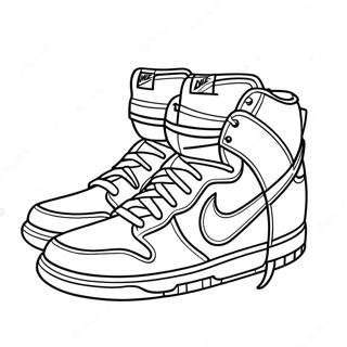 Pagina Para Colorir De Sapatos Nike Dunk Coloridos 31099-27876