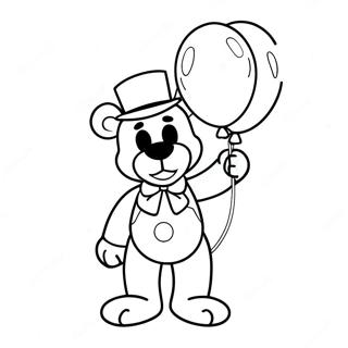 Pagina Para Colorir Do Freddy Brinquedo Com Baloes Coloridos 31249-27994