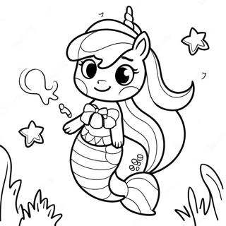 Pagina Para Colorir Da Sereia Adoravel E Bonita Unicornio 31318-28046