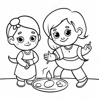 Pagina Para Colorir Do Diwali Do Jardim De Infancia 31328-28056