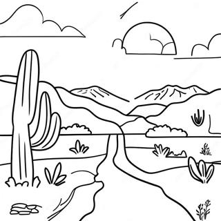 Pagina Para Colorir Da Paisagem Do Novo Mexico 31358-28078