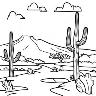 Pagina Para Colorir Da Paisagem Do Novo Mexico 31358-28079