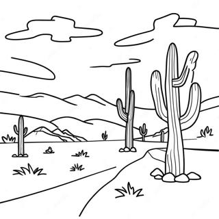 Pagina Para Colorir Da Paisagem Do Novo Mexico 31358-28080