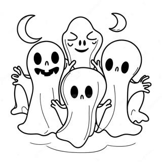 Pagina Para Colorir De Fantasmas Assustadores De Doces Ou Travessuras 3139-2565