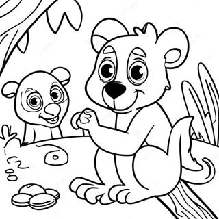 Pagina Para Colorir De Zoboomafoo Brincando Com Amigos 31419-28132