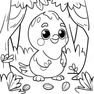 Pagina Para Colorir De Hatchimals Coloridos Em Uma Floresta Magica 31429-28140