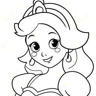 Rosto Da Princesa Peach Páginas Para Colorir