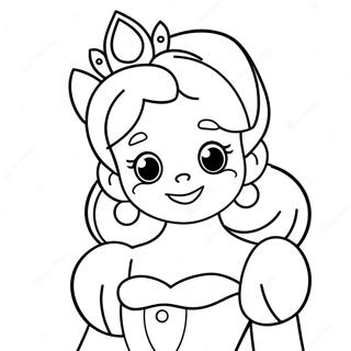 Pagina Para Colorir Rosto Da Princesa Peach Fofa 31459-28162