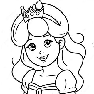 Pagina Para Colorir Rosto Da Princesa Peach Fofa 31459-28163