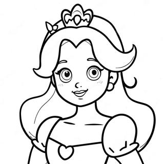 Pagina Para Colorir Rosto Da Princesa Peach Fofa 31459-28164