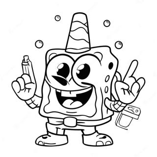 Spongebob Stoner Páginas Para Colorir