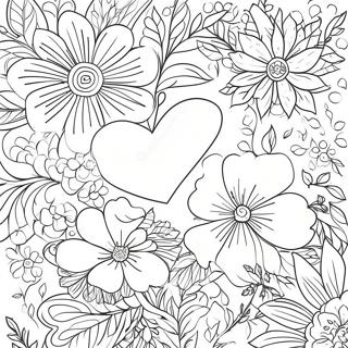 Pagina Para Colorir De Amor Floral Romantico 3149-2574