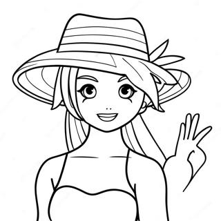 Pagina Para Colorir Nami Com Chapeu De Palha 31529-28219