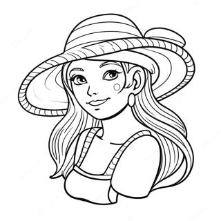 Pagina Para Colorir Nami Com Chapeu De Palha 31529-28220