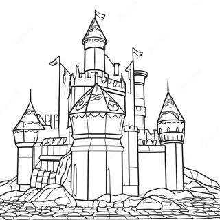 Pagina Para Colorir De Castelo Colorido De Tijolos Lego 31689-12906