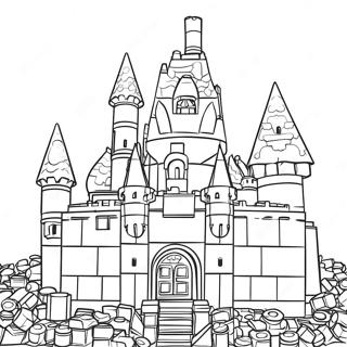 Pagina Para Colorir De Castelo Colorido De Tijolos Lego 31689-12907