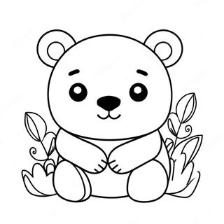 Pagina Para Colorir Urso Kawaii 31768-16318