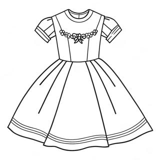 Pagina Para Colorir Vestido Elegante De Primeira Comunhao 31779-16329