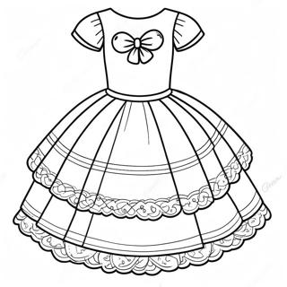 Pagina Para Colorir Vestido Elegante De Primeira Comunhao 31779-16330