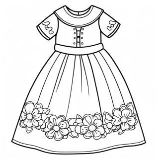 Pagina Para Colorir Vestido Elegante De Primeira Comunhao 31779-16331