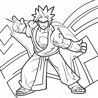 Pagina Para Colorir Denki Kaminari Em Acao 31789-16340