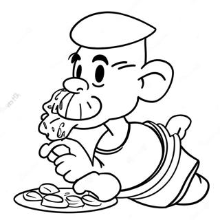 Pagina Para Colorir Popeye Comendo Espinafre 31799-16346