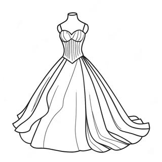 Pagina Para Colorir Vestido De Noiva Elegante 31819-16361