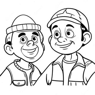 Pagina Para Colorir Chespirito E El Chavo Amigos 31839-16379