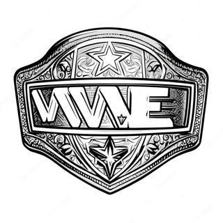 Pagina Para Colorir Cinturao De Campeonato Da Wwe Com Estrelas 31900-16420