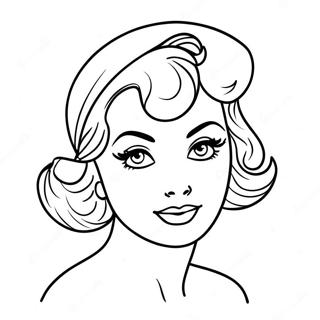 Pagina Para Colorir De Garota Pin Up Vintage 31909-16423